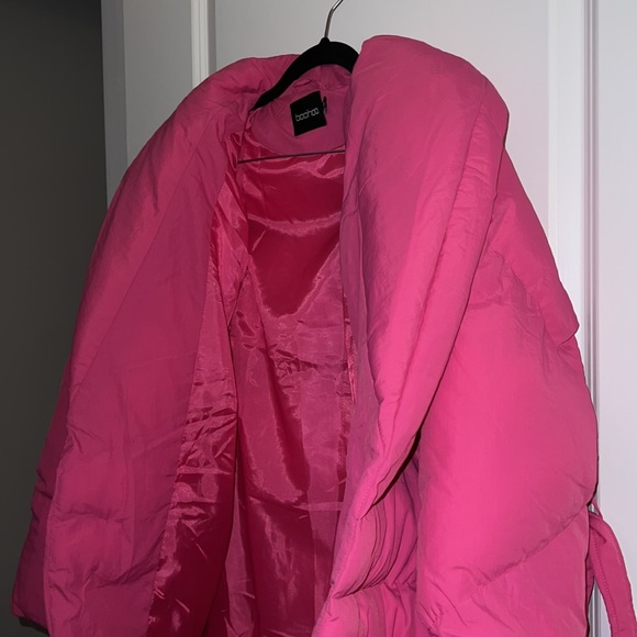 Boohoo denim and pink puffer jacket (sold separately) - Picture 7 of 12